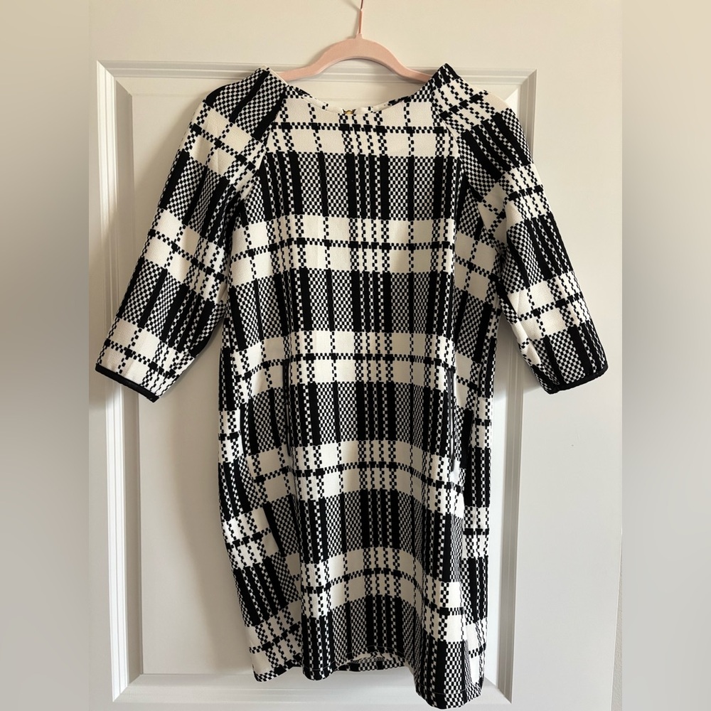 Black and White Plaid Dress